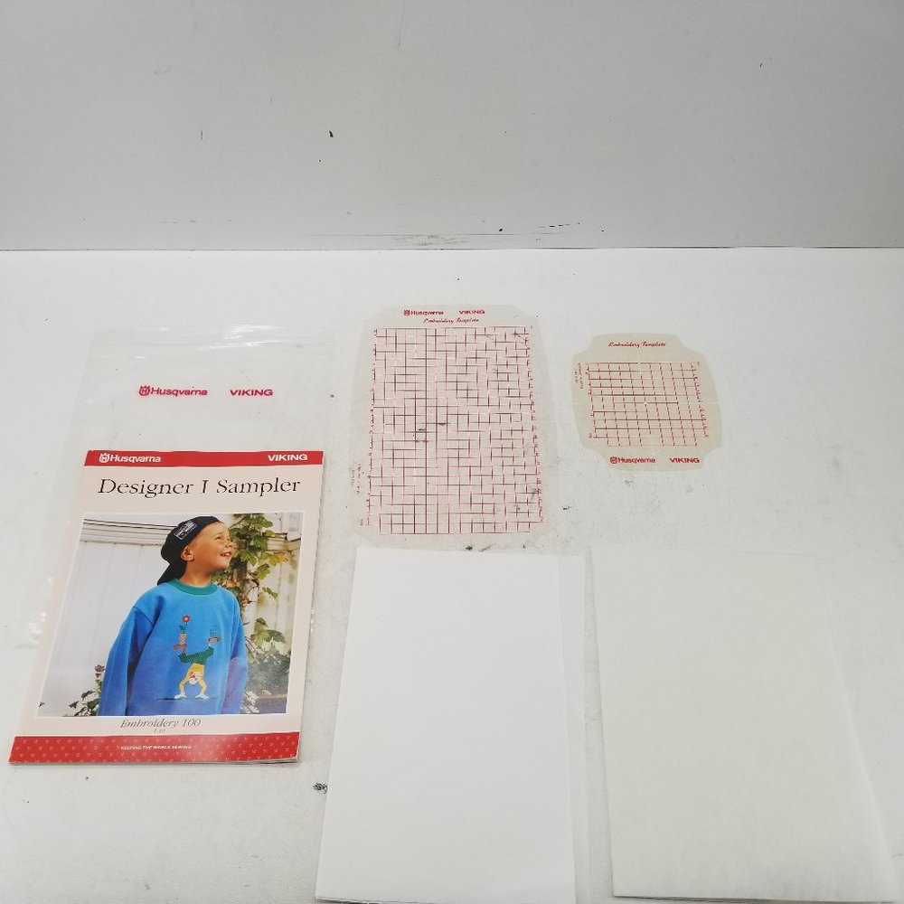 Husqvarna Viking Designer I Sampler Sewing Embroidery MachineTemplates  Original